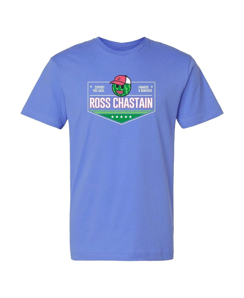 Trackhouse Racing Team Collection Men's Light Blue Ross Chastain Melon Man T-Shirt