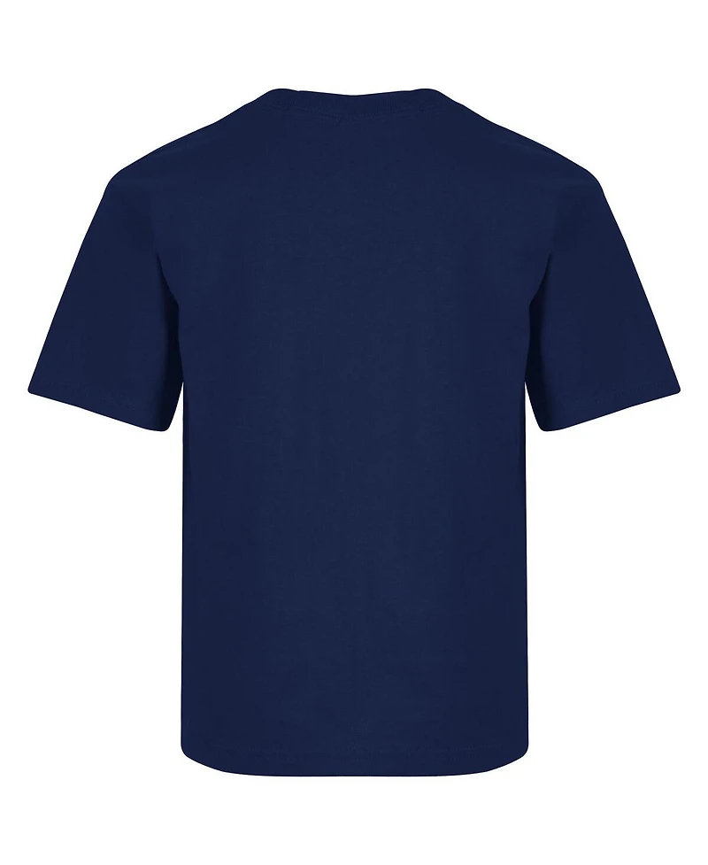 Checkered Flag Sports Big Boys and Girls Navy Daytona International Speedway 2025 500 Logo T-Shirt