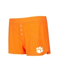 Concepts Sport Women's Orange Clemson Tigers Team Color Long Sleeve T-Shirt and Shorts Set