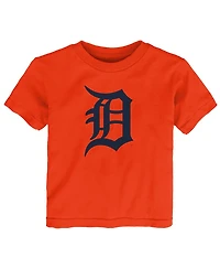 Outerstuff Toddler Orange Detroit Tigers Primary Logo T-Shirt
