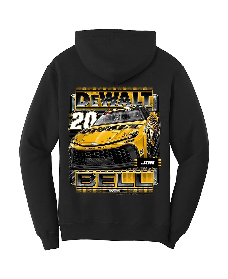 Joe Gibbs Racing Team Collection Men's Charcoal Christopher Bell Dewalt Pullover Hoodie