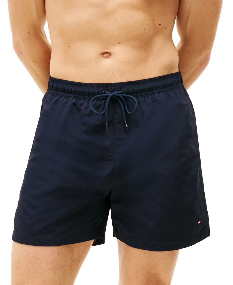 Tommy Hilfiger Men's Long Drawstring 7" Swim Trunks