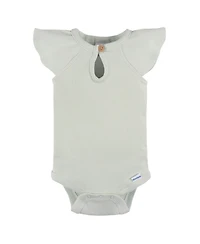 Gerber Childrenswear Baby Girls Flutter Sleeve Bodysuit and Shorts Set