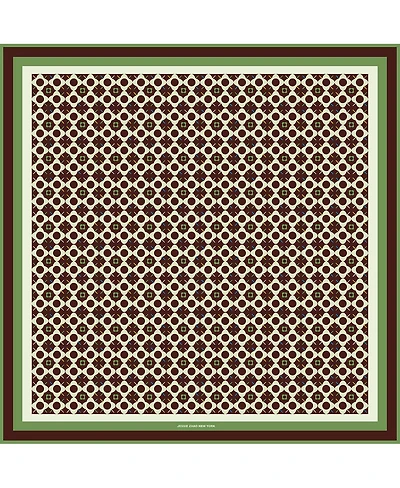 Jessie Zhao New York Double Sided Wool Silk Scarf Of Polka Dot Bloom