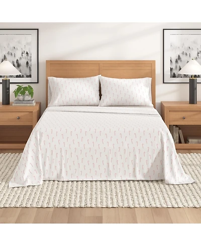 Linery & Co. Ultra-Soft Turkish Cotton Flannel Holiday Print Sheet Set