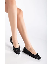 Brooklyn Leather Ballerina Flats