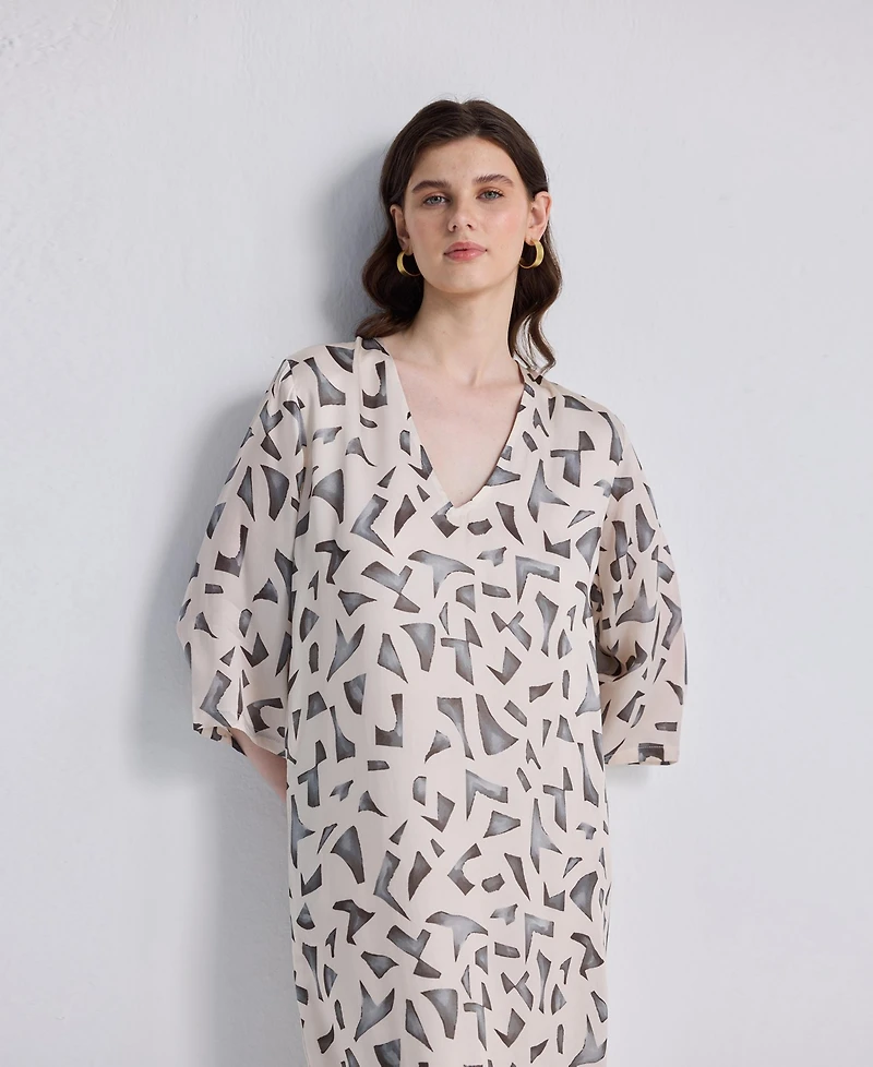 Reistor Women's Maxi Dress with Side Slits Mosaic