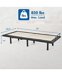 Twin Size Adjustable Bed Base Electric Bed Frame with Massage Modes
