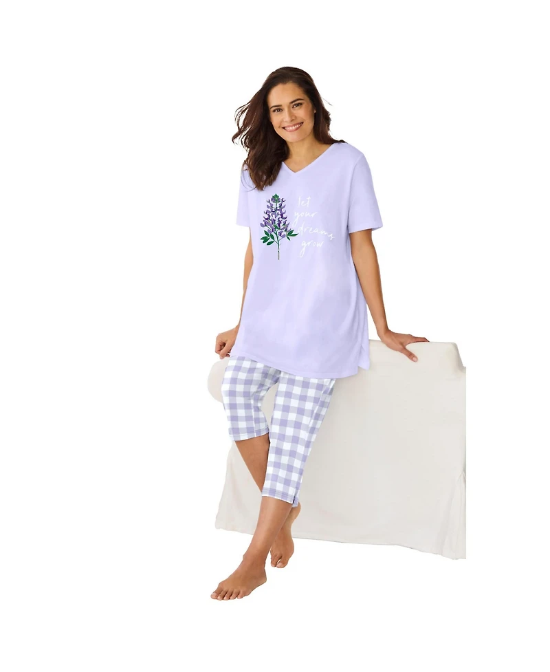 Only Necessities Women's Capri Pajamas