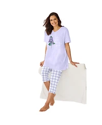 Only Necessities Women's Capri Pajamas