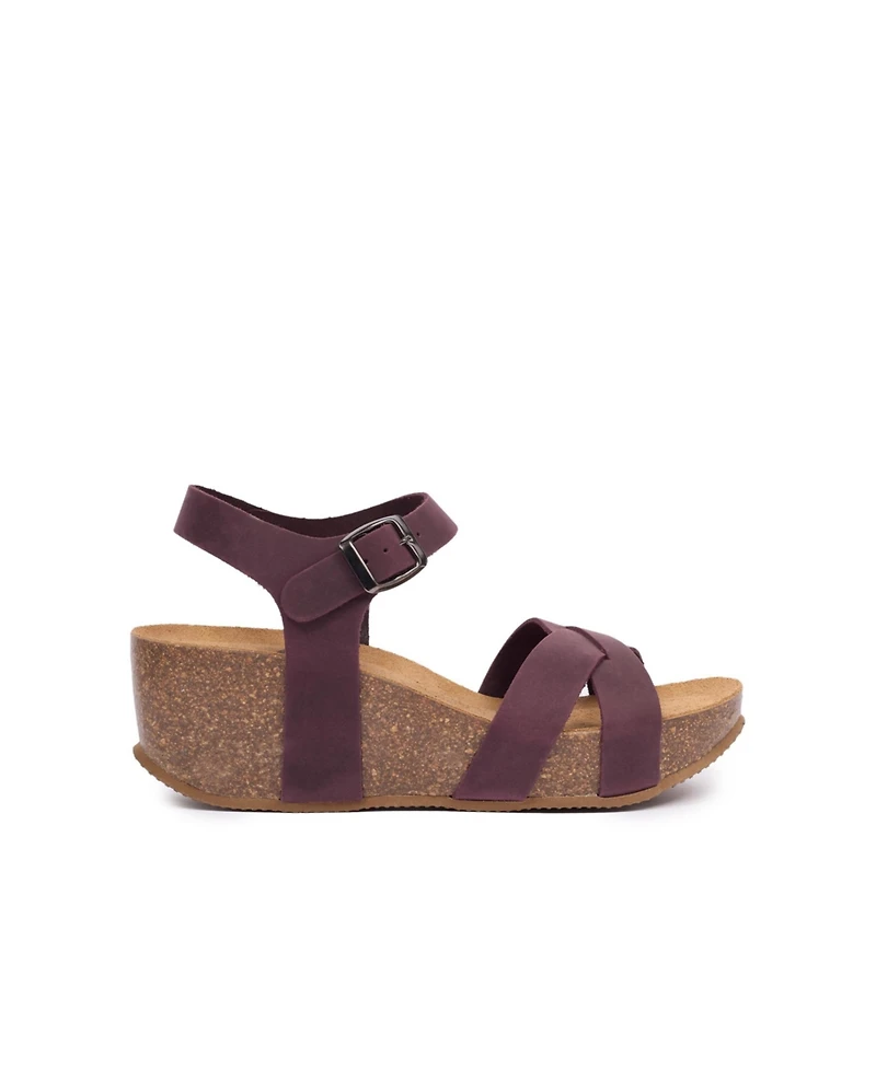 Crossover Wedge Sandal