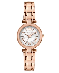 Michael Kors Women's Laney Three-Hand Rose Gold-Tone Stainless Steel Watch, 30mm