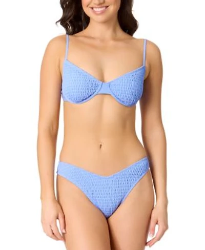 Salt Cove Juniors Smocked Underwire Bikini Top Smocked High Leg V Hipster Bottoms Exclusively At Macys