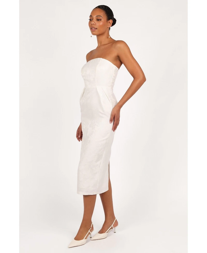 Petal and Pup Women's Avah Strapless Midi Dress