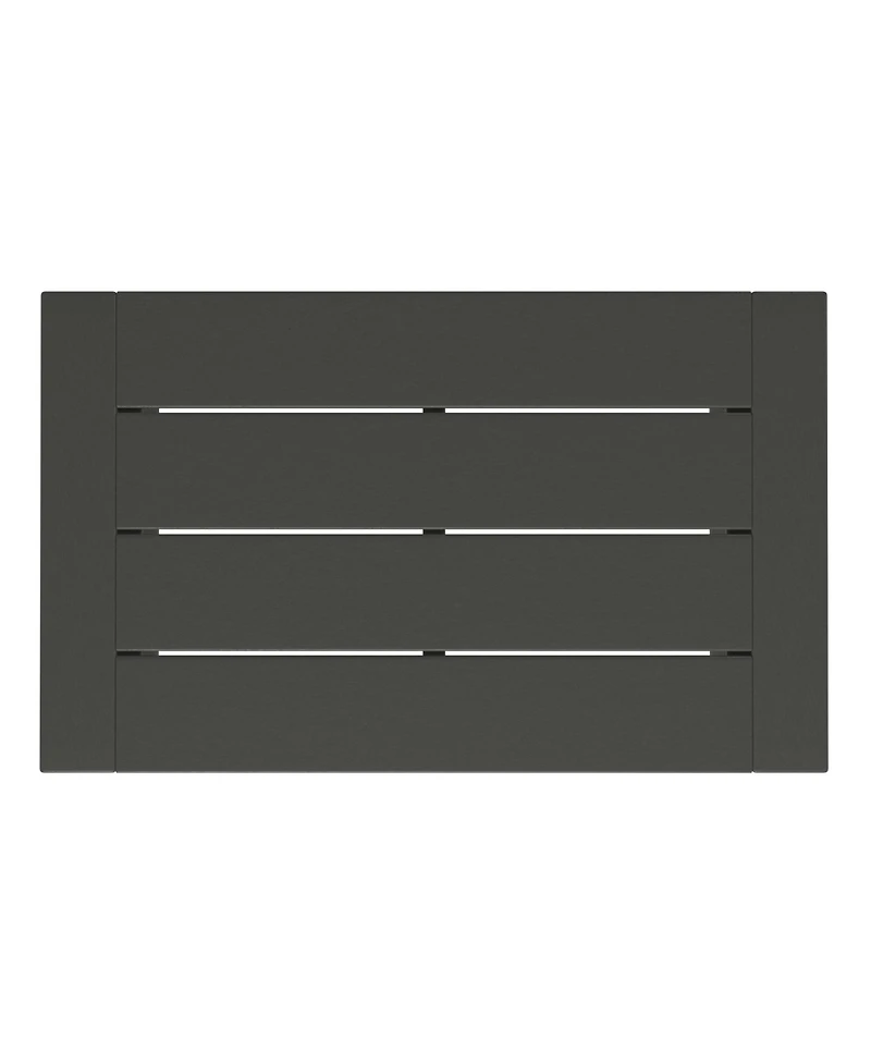 Modern Outdoor Hdpe Rectangle Patio Coffee Table