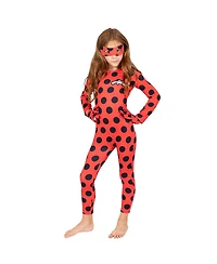 Miraculous Ladybug Cosplay Jumpsuit Gloves and Mask 3 Piece Costume Set