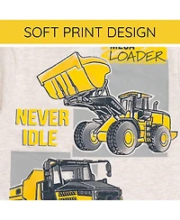 John Deere Boys T-Shirt Oatmeal Heather