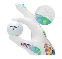 Wosofe Golf Gloves for Women Ladies Soft Leather Accessories Breathable for Non Slip Gloves 1 Pair