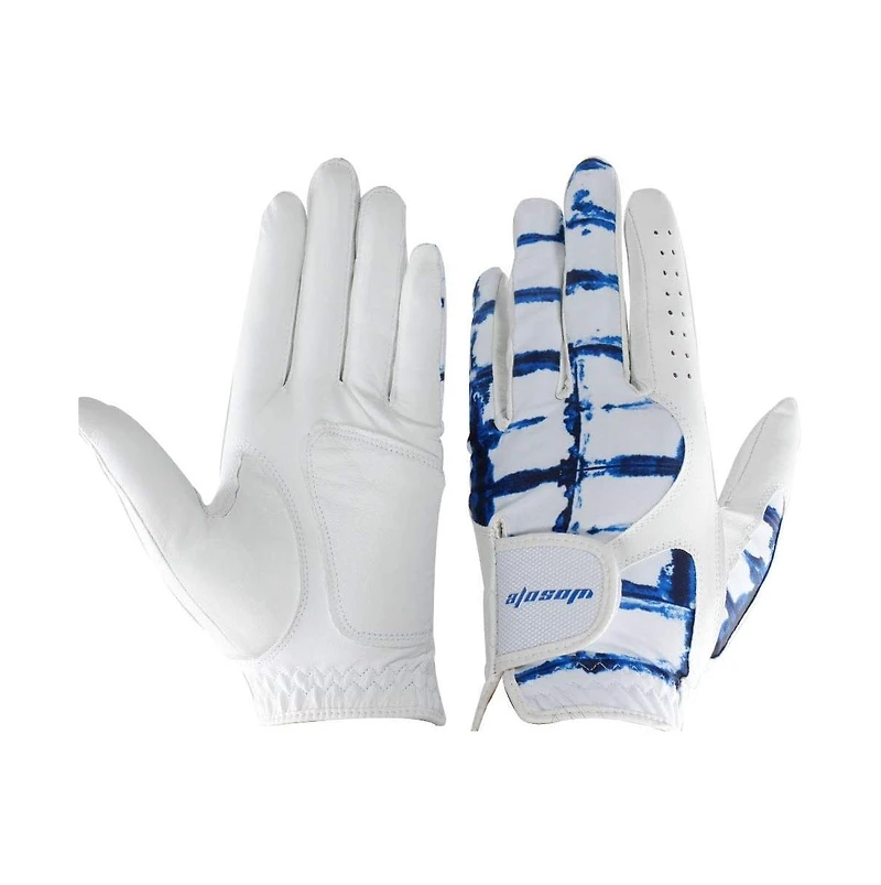 Wosofe Golf Glove for Men's Left Hand White Soft Leather Breathable Professional Golf Hand Wear