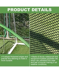 Wosofe Soccer Goal Target Soccer Training Equipment Net with Scoring Zones Improve Kick Practice Shooting and Goalshot Accuracy Training，24FT8F