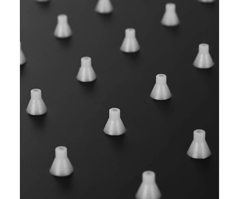 Aquaterior Shower Faucet Set Wall Mount Concealed Mixer Valve Rain Matte Black