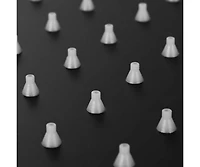 Aquaterior Shower Faucet Set Wall Mount Concealed Mixer Valve Rain Matte Black