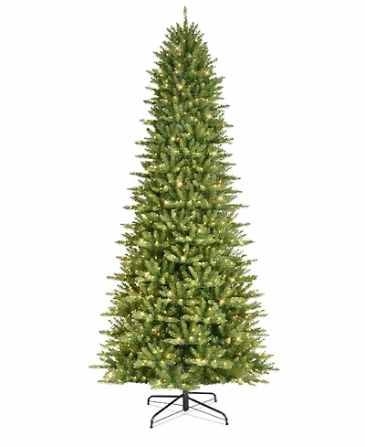 Puleo 10FT Pre-lit Slim Franklin Fir Artificial Christmas Tree