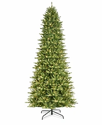 Puleo 10FT Pre-lit Slim Franklin Fir Artificial Christmas Tree