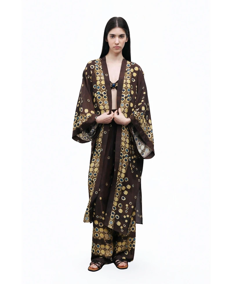 Nocturne Women's Flowing Lightweight Kimono