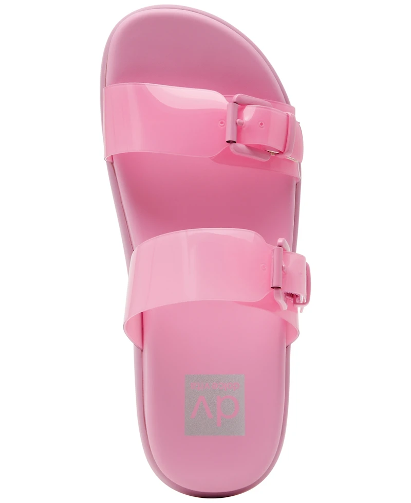 Dv Dolce Vita Women's Ubar Double Buckle Footbed Flat Sandals