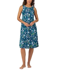 Cuddl Duds Women's Printed Sleeveless Midi Nightgown