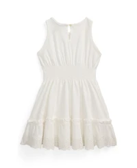 Polo Ralph Lauren Toddler and Little Girls Eyelet-Embroidered Jersey Dress