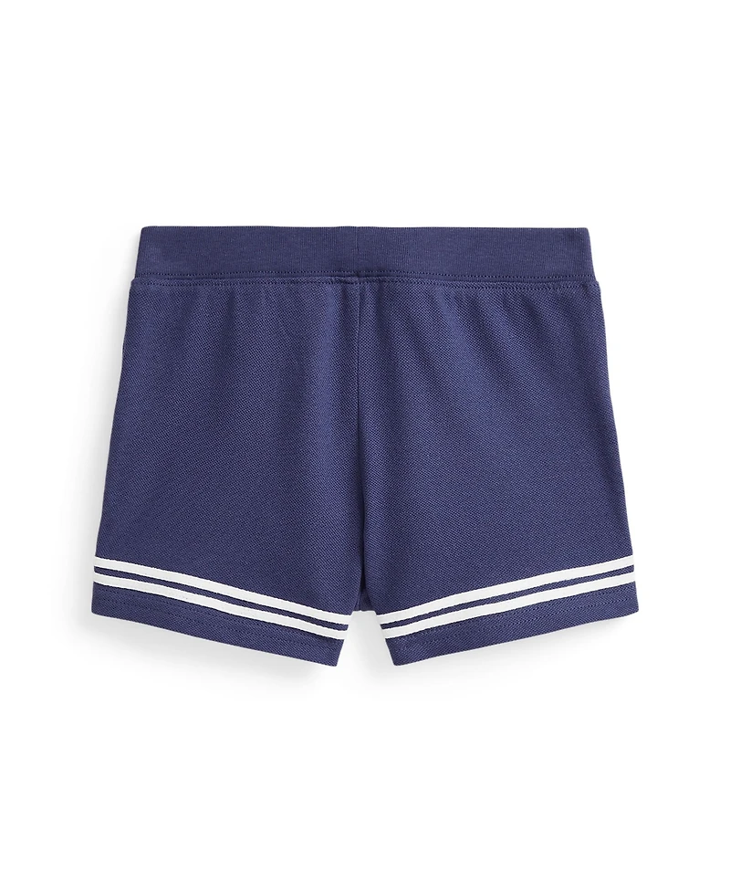Polo Ralph Lauren Toddler and Little Girls Striped Stretch Mesh Shorts
