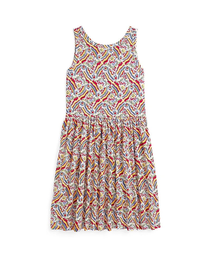 Polo Ralph Lauren Big Girls Riviera-Print Jersey Dress