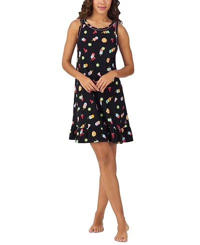 Cuddl Duds Women's Sleeveless Ruffled-Hem Chemise