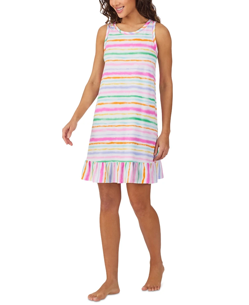 Cuddl Duds Women's Sleeveless Ruffled-Hem Chemise
