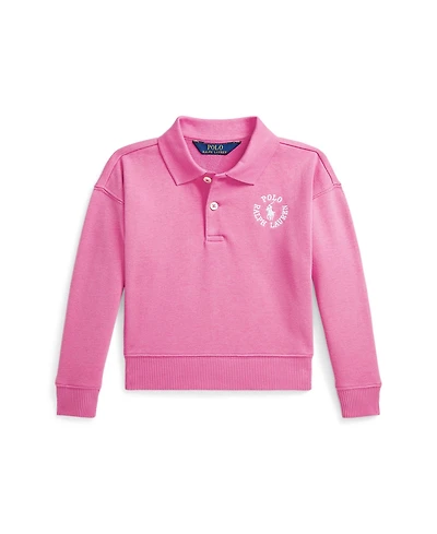 Polo Ralph Lauren Toddler and Little Girls Logo French Terry Polo Sweatshirt