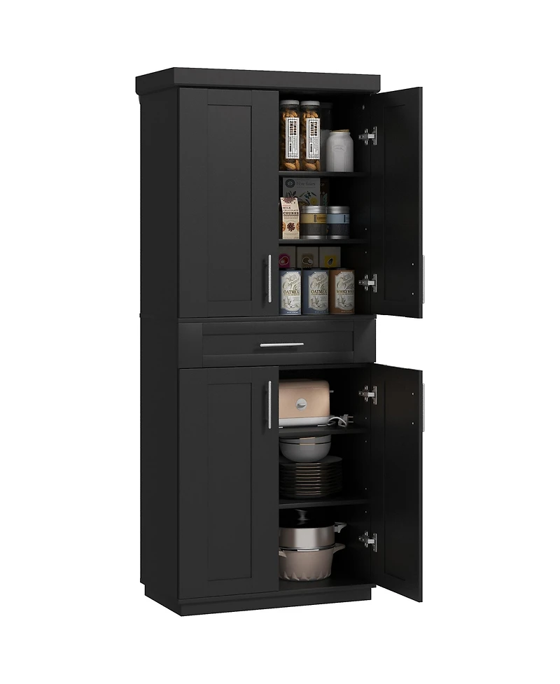 Homcom Kitchen Pantry with Doors and Drawer