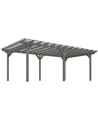 Outsunny 12' x 16' Wooden Pergola, Outdoor Gazebo for Vines,