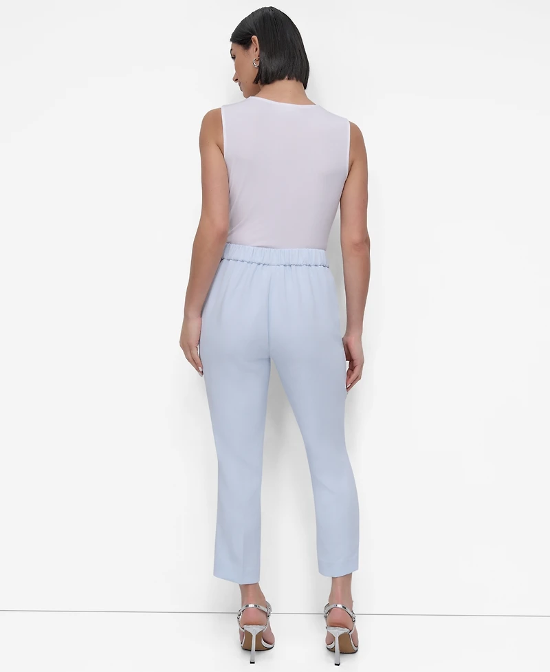 Dkny Women's High Rise Cropped Straight-Leg Pants