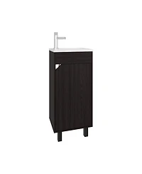 Yorkana Bathroom Vanity, 1 Door, 4 Legs, White