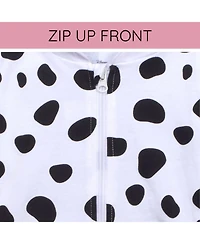 101 Dalmatians Toddler Girls Disney Lilo & Stitch French Terry Zip Up Cosplay Hoodie