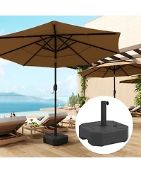 Outsunny Square Patio Umbrella Base Holder, Outdoor Sd,