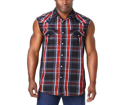 KingSize Big & Tall Western Snap Front Muscle Shirt