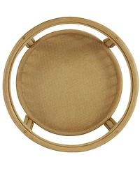 Gallerie Decor Bimini Glass Top Rattan Side Table