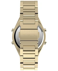 Timex Men's Quartz Digital Gold-Tone Stainless Steel Watch, 39mm