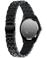 Timex Men's Quartz Analog Black Stainless Steel Watch, 36mm