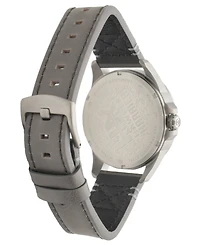 Avi-8 Men's Hawker Harrier Farley Multifunction Gray Leather Strap Watch, 44mm