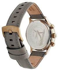Avi-8 Men's Hawker Hurricane Classic Chronograph Beige Leather Strap Watch, 43.5mm