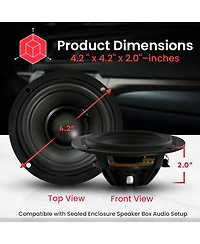 Pyle 3.5" Single Voice Coil Car Subwoofer - PLMG35